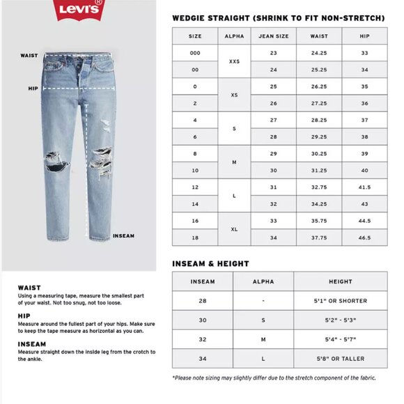 LEVI’s WEDGIE STRAIGHT FIT WOMEN'S JEANS - Picture 10 of 10